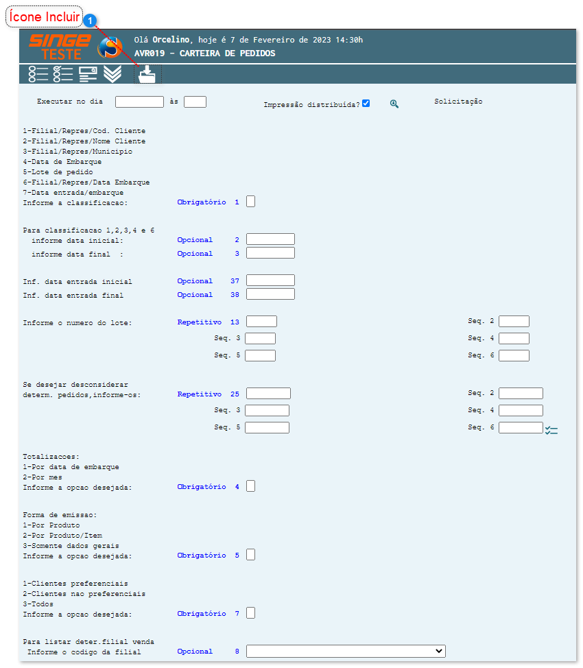 Avaliação de Carteira de Pedidos (Têxtil)